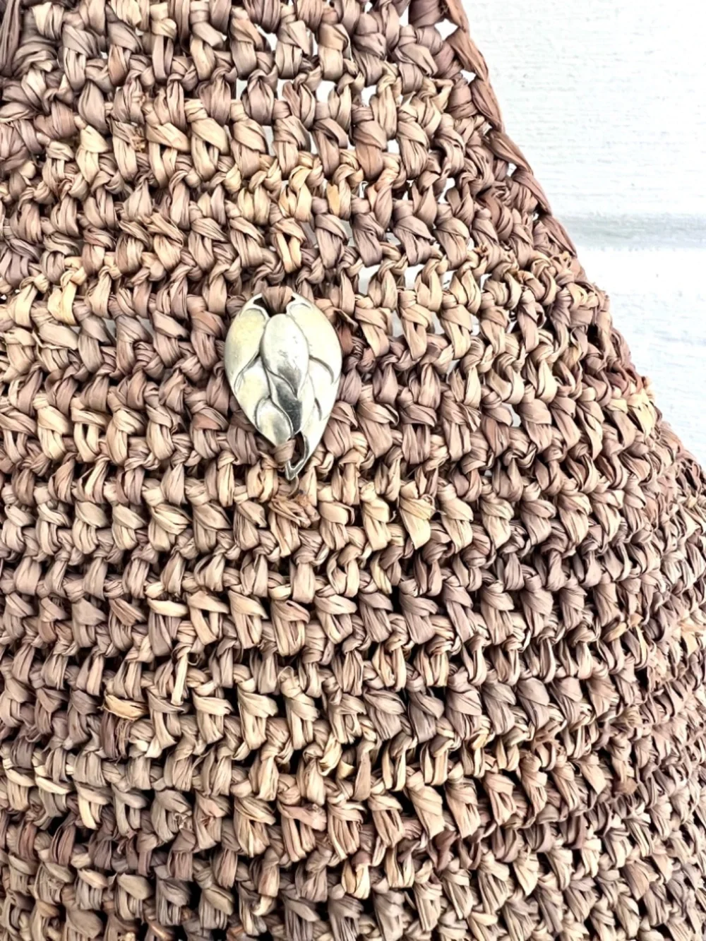 HELEN KAMINSKI Carillo Raffia Tote in Taupe Made In Madagascar - Picture 2 of 9